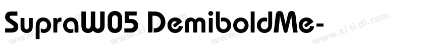 SupraW05 DemiboldMe字体转换